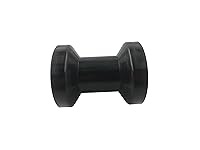 Vista 8 de Rodillo de quilla de remolque de barco de 4 pulgadas con kit de montaje de soporte, rodillo de remolque de barco, acero galvanizado, negro, PU