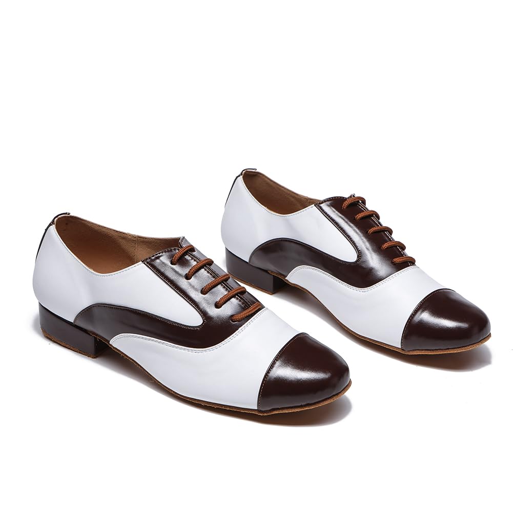 SWDZM Scarpe per Ballo Liscio da Uomo Scarpe da Ballo Latino Americano Professionali Salsa Tango Valzer di Danza Scarpe