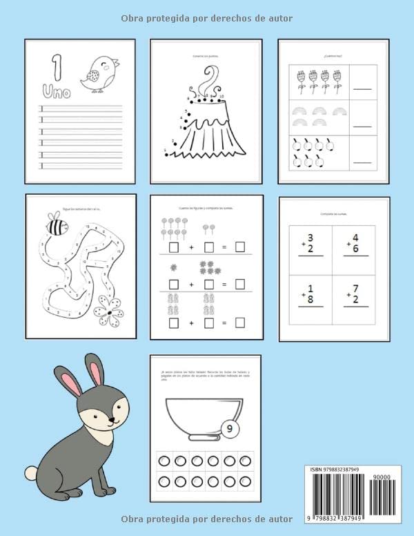 Miniatura 2 de Aprende a Sumar. Mi Primer Libro de Matemáticas para Preescolar Libros en Español para Niños. Juegos y Actividades para Aprender a Contar en Casa