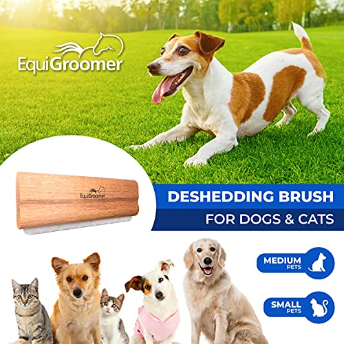 EquiGroomer Deshedding Brush for Dogs and Cats | Undercoat Deshedding Tool for Large and Small Pets | Comb Removes Loose Dirt, Hair and Fur | Perfect Clean for Short and Long Hair Grooming Shedding