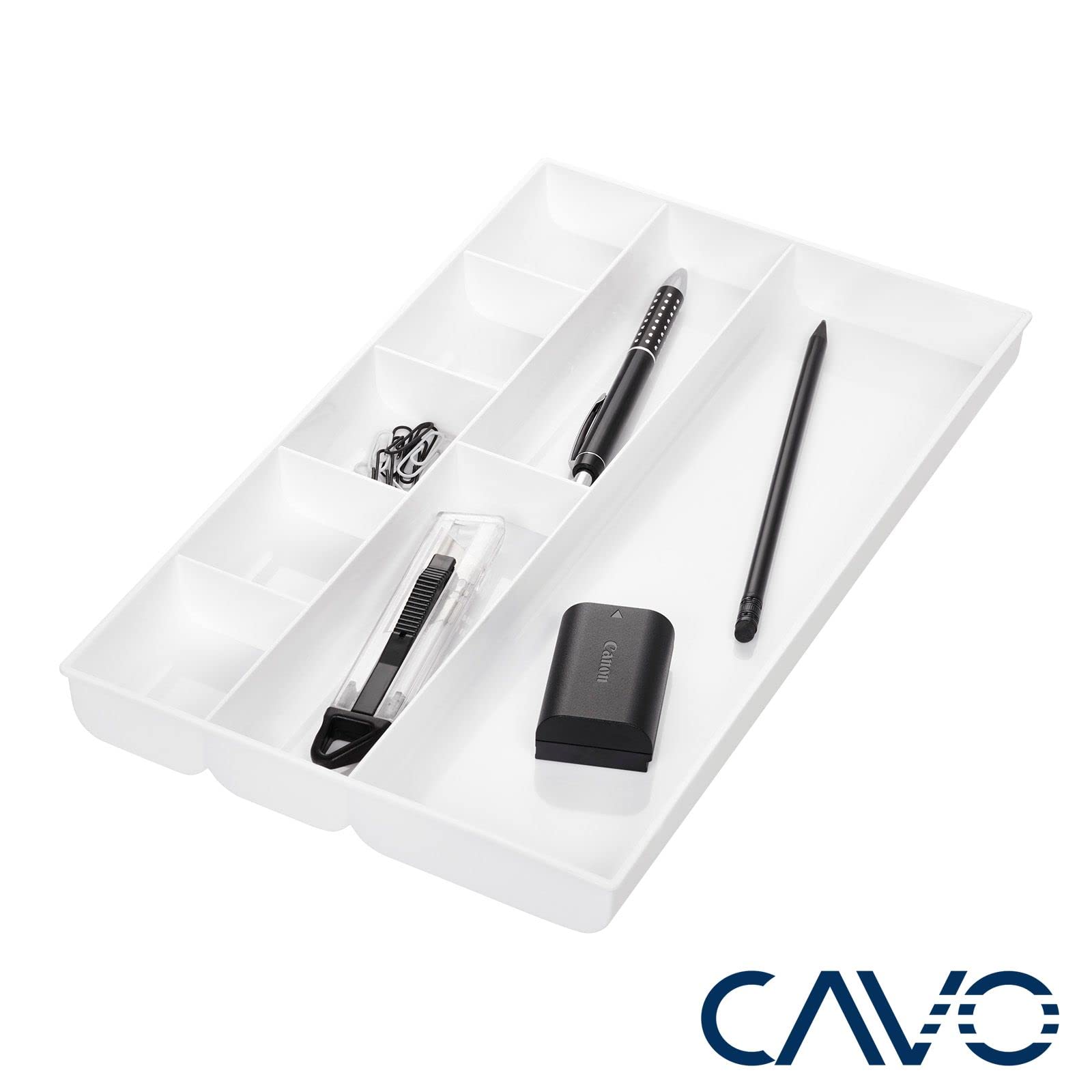 SOTECH CAVO Schubladeneinsatz für Schreibutensilien weiß 335 x 201 x 31 mm