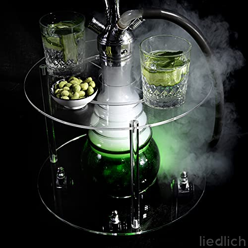 Liedlich® Shisha Tisch mit LED Licht - Edle Optik - XL-Größe - Shisha Tisch - LED Untersetzer Shisha - Shisha LED… – Bild 5