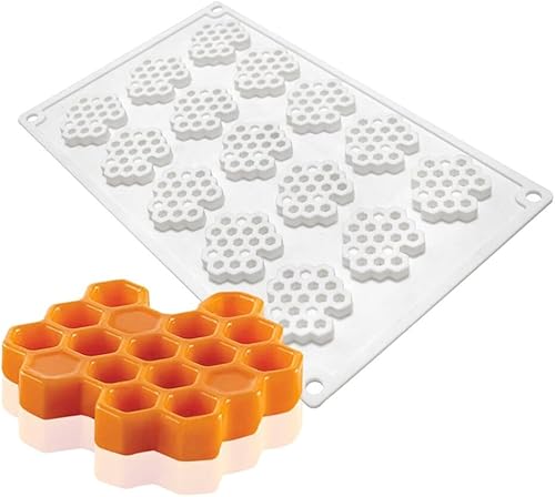 Miniatura 3 de Molde de silicona de panal de abeja 3D de encaje de panal de abeja, moldes de fondant, almohadilla de encaje, para hornear, pastel, chocolate,