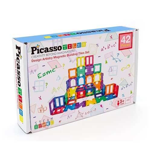 Picasso Tiles Costruzioni Magnetiche Multicolore 42 Piastrelle Cave