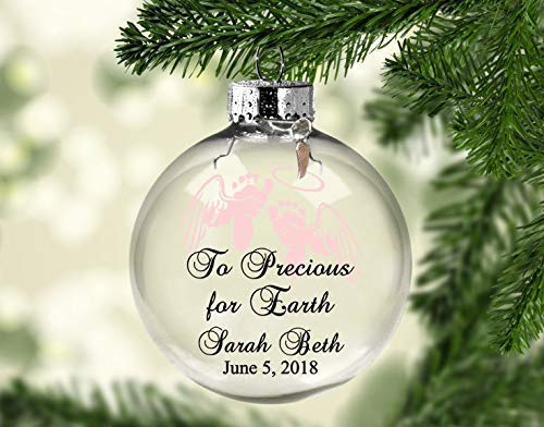 personalized baby angel ornament