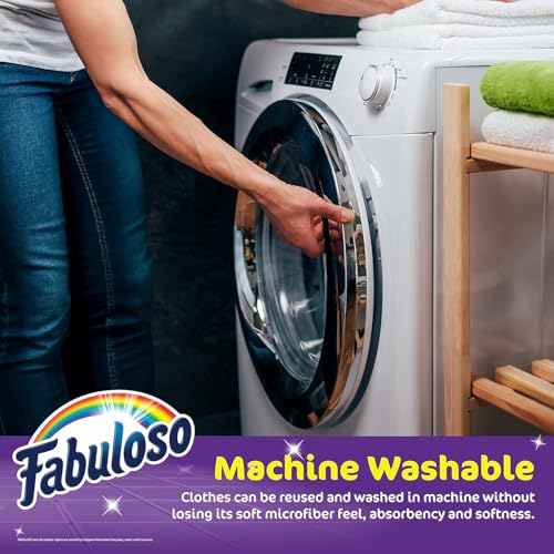 Image of Fabuloso Microfiber Cleaning Cloths for Home & Car, 13x13, 8 Ct, 2-Pack