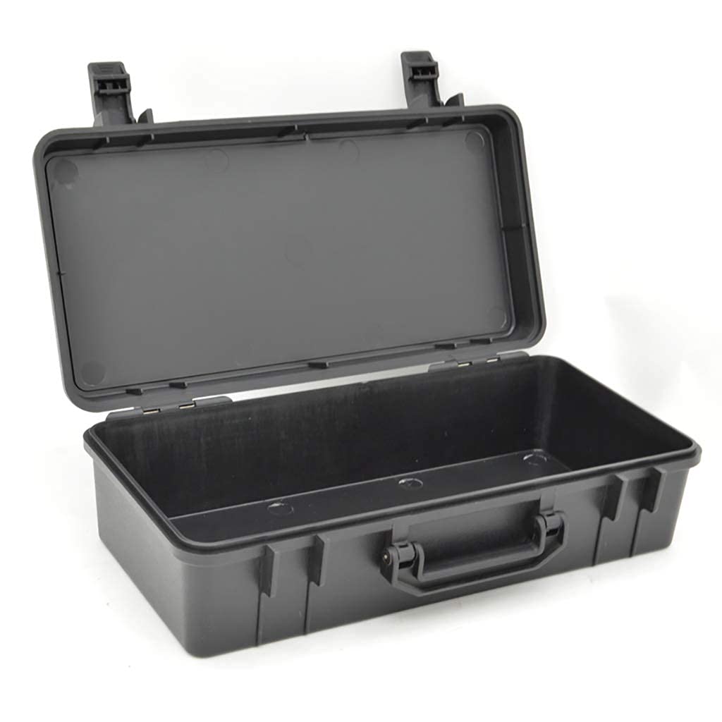 Hartschalen-Werkzeugkoffer, wetterfester/stoßfester Werkzeugkasten aus Kunststoff, tragbarer kleiner Gerätekoffer für Instrumente, Zubehör, Transportbox ()