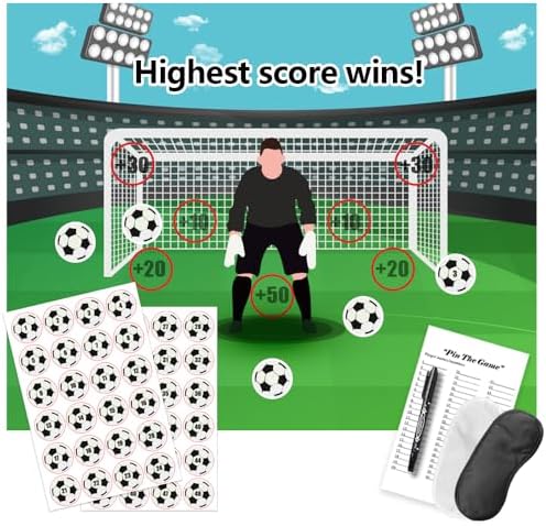 Soccer Birthday Party Games, Pin The Soccer on The Goal Kids Part...