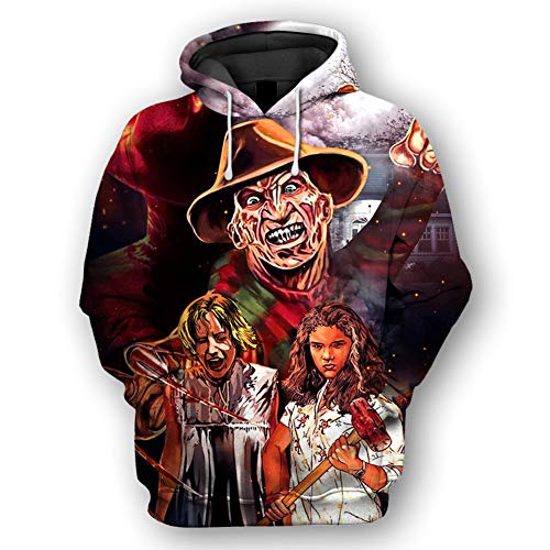 XLST - Sudadera unisex con capucha con impresión digital 3D, B, XXXL