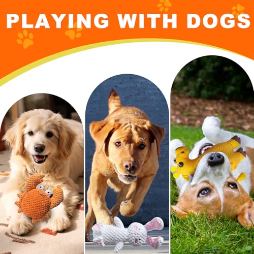 Juguete de peluche con chirriador para perros pequeños y medianos miniatura 4