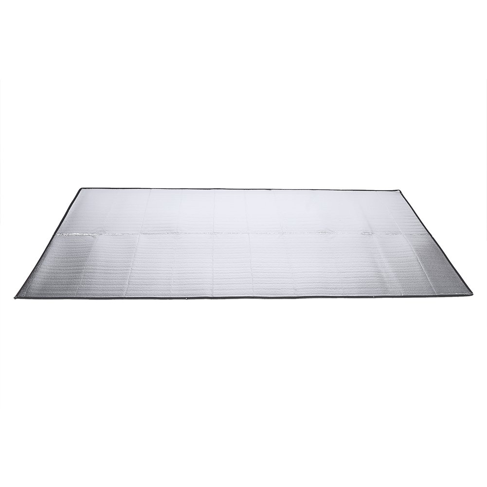 Yinhing Colchón Plegable para Dormir para Acampar Al Aire con Papel de Aluminio a Prueba de Humedad y Material EVA Diseño Portátil y Liviano para Mochileros, Caminatas Viajes de Aventuras