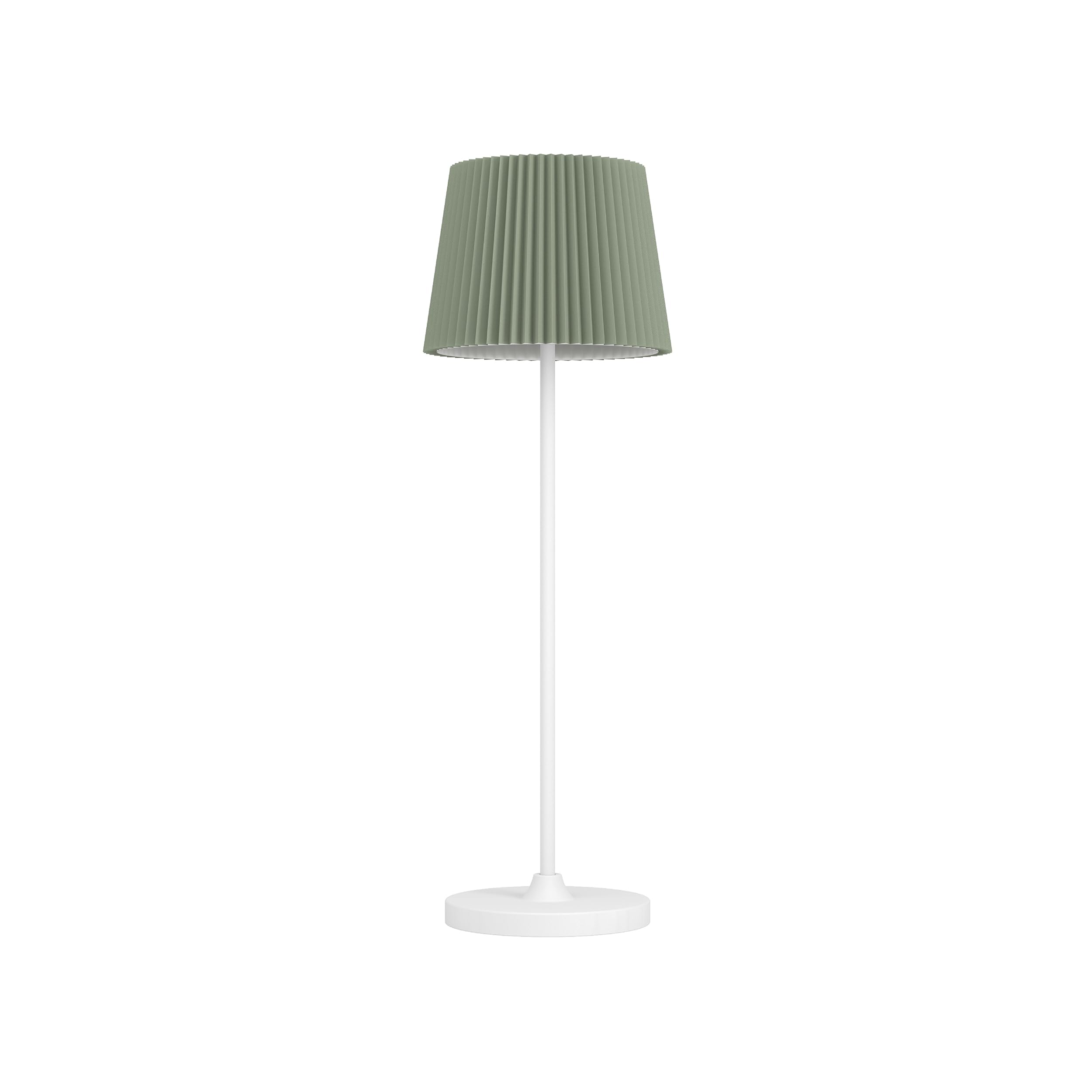 Eglo Leonero Steel And Fabric Portable Touch-Dimmer Led Tuneable White Table LampGreen from B&Q