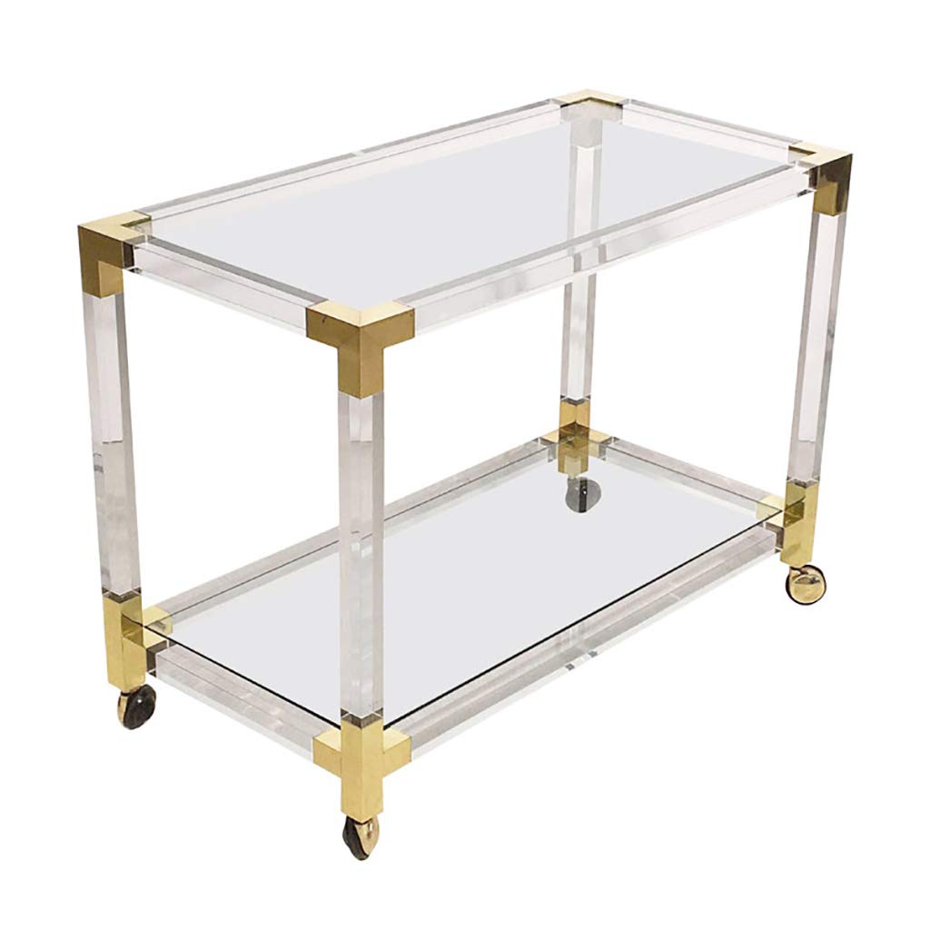 Buy JF Serving Trolleys Tea trolley 2 Tiers Acrylic op Kitchen with
