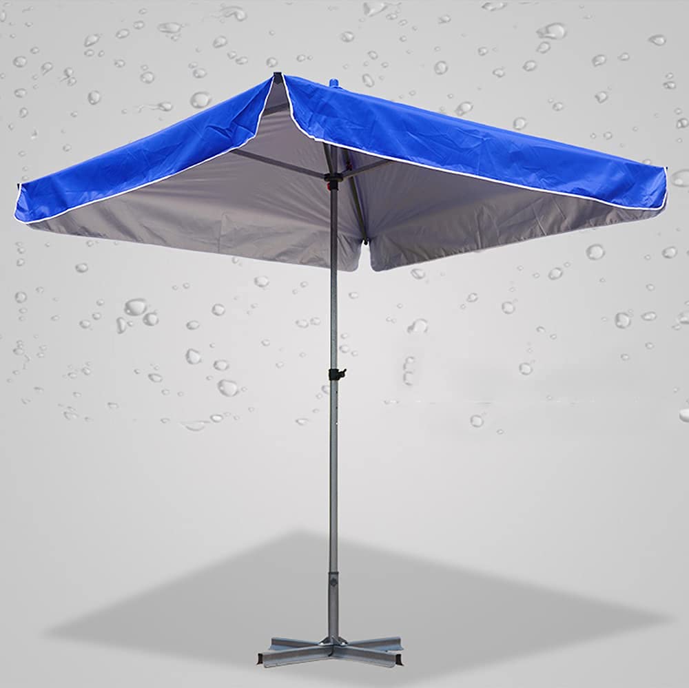 Parasol ogrodowy Duży parasol do stoiska komercyjnego z podstawą, przenośny parasol plażowy na zewnątrz, skuteczna osłona przeciwsłoneczna i osłona przeciwdeszczowa, składany parasol