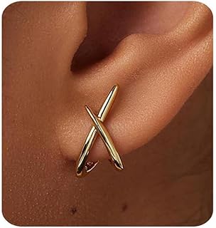 Halora Stud Earrings Gold/Silver Earrings Women's Hypoallergenic Gold Small Earrings Jewellery Gifts Earrings for Women