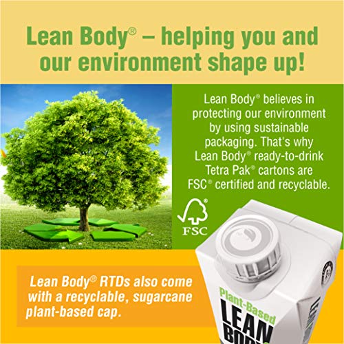 Image of Lean Body Ready-to-Drink, Plant-Based Vegan Vanilla Caramel Protein Shake, 30g Protein, No Artificial Flavors, Sweeteners or Colors, Non GMO, Gluten Free, Premium Pea & Rice Blend (Pack of 12)