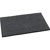 IM HOME Durable Chenille Absorbent Door Mat Indoor Doormat 24'×36', Washable Muddy Mats for Dog Non Slip Heavy Door Rug Soft Front Inside Doormat for Entryway, Mud Room, Patio, Garage Dark Gray