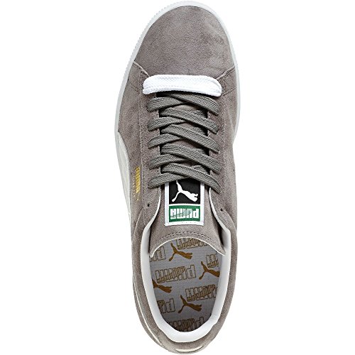 Puma PUMA Unisex Suede-Classic+ Sneaker, Grau Weiß, 37 EU