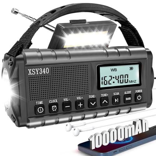 Radio solaire d'urgence contre les pannes avec lampe de poche camping