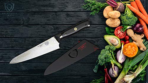 DALSTRONG Chef Knife - 7" Shogun Series - Damascus - Japanese AUS-10V Super Steel -G10 Handle - w/Sheath - Thumbnail 4
