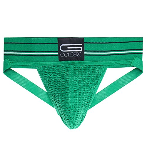 GOLBERG G Athletic Supporter - Naturally Contoured Waistband - (Envy Green, Large / 38-42 Waist)