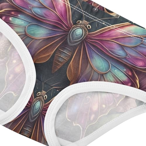 Durable Toddler Girls Underwear 2t Cotton Cute Panties Girl Vibrant Colorful Butterfly Floral Undies Kids Briefs4