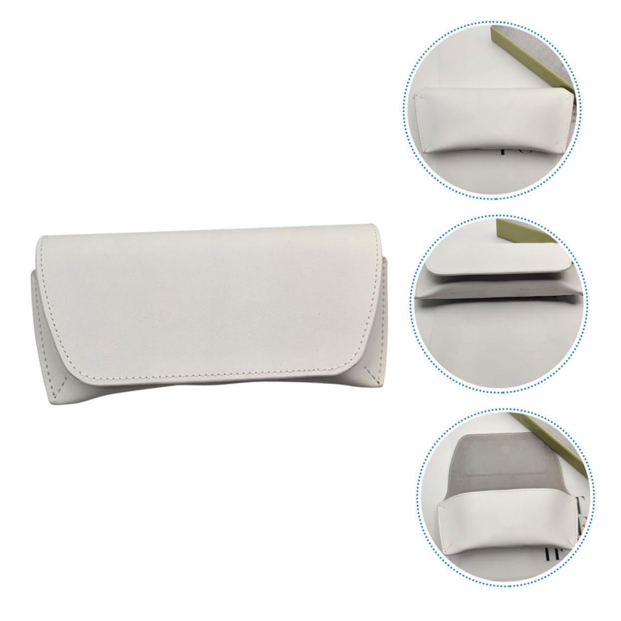 VALICLUD Housse De Protection Pour Lunettes Pochette Pour Étuis à Lunettes Pour Femmes Pochette Décorative Pour Lunettes De Soleil Étui à Lunettes Pvc Blanche