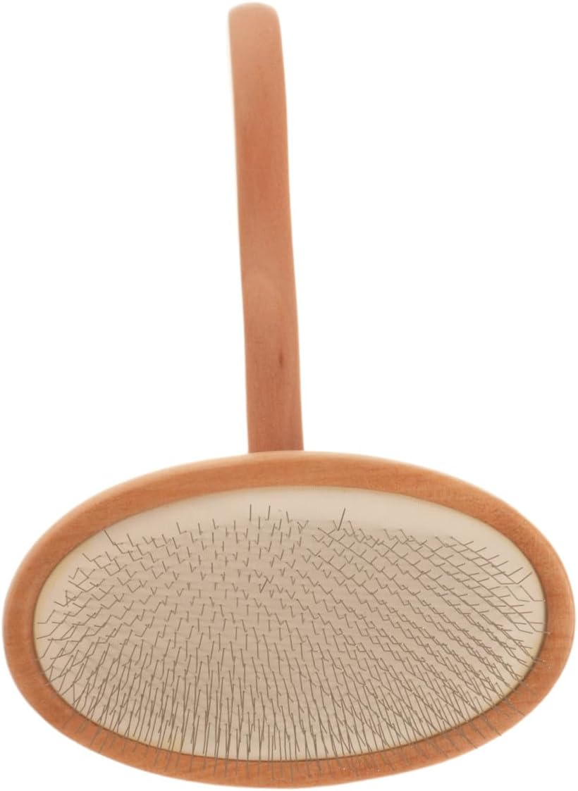 Wool Felting Brush Carder for Fiber Artists, Ergonomic Wood Metal Tool