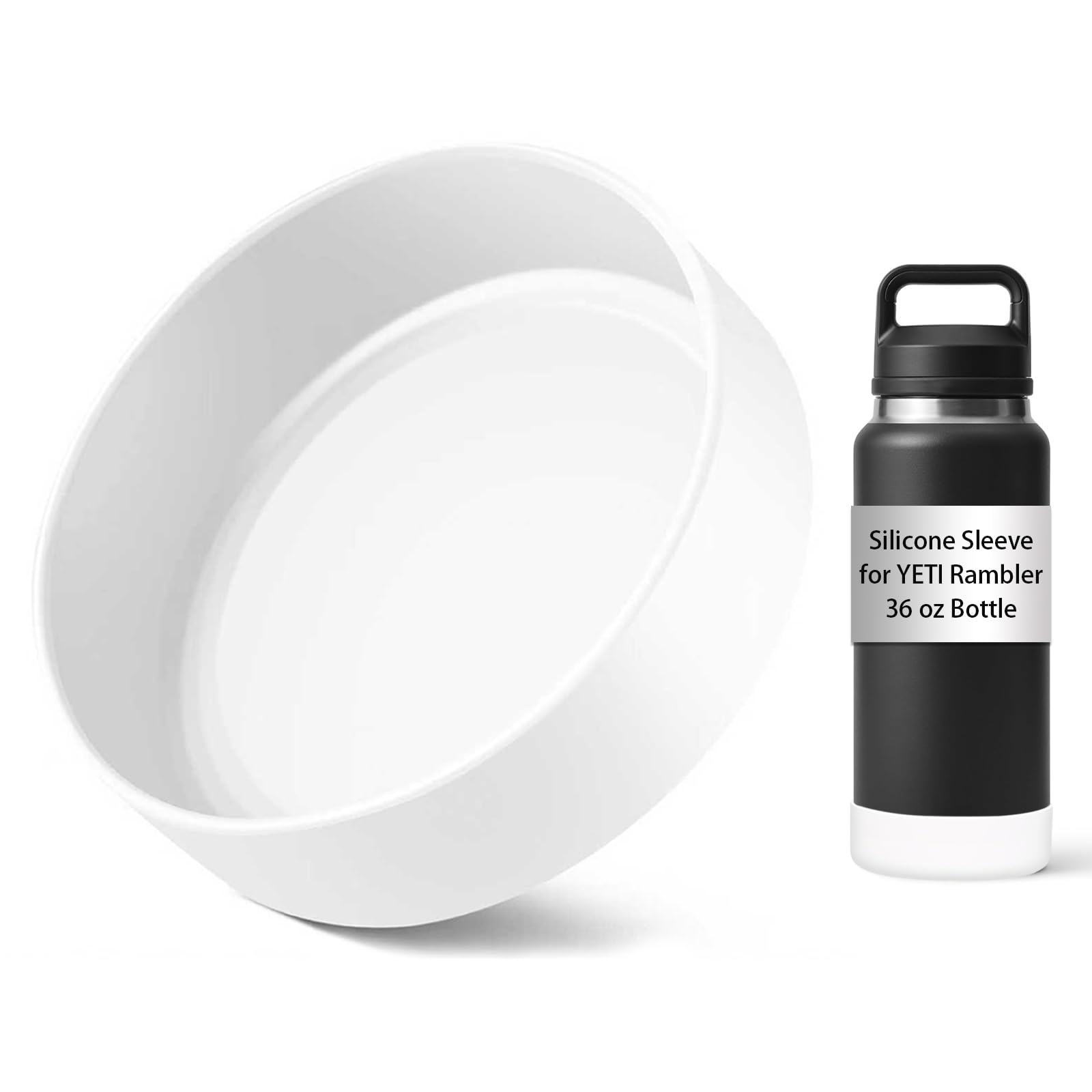 VGHNQ Silicone Sleeve for YETI, Owala Water Bottles, Bottom Boot for YETI 26 36 OZ, Boot Cover for Owala 32OZ, Boots Rambler Mug Water Bottle