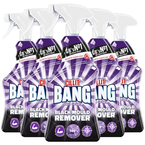 CILLIT BANG – Lote de 5 pistolas limpiadoras superpotentes antimoho – 5 x 750 ml