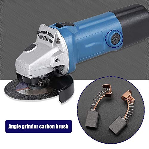 Image of Create idea 2 Pairs Of Angle Grinder Carbon Brushes 12X8X5mm Compatible With WS125 Black & Decker G720 Power Tools Replacement Parts