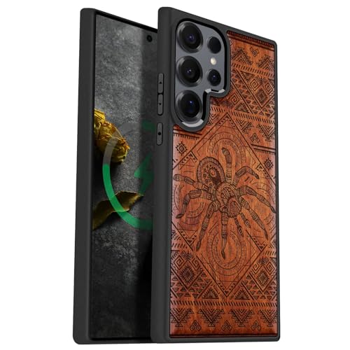 Coque Bois Samsung S25 Ultra Magnétique Antichoc Carveit