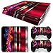 46 North Design Ps4 Slim Playstation 4 Slim Pegatinas De La Consola Red Cherry Fire Metal + 2 Pegatinas Del Controlador