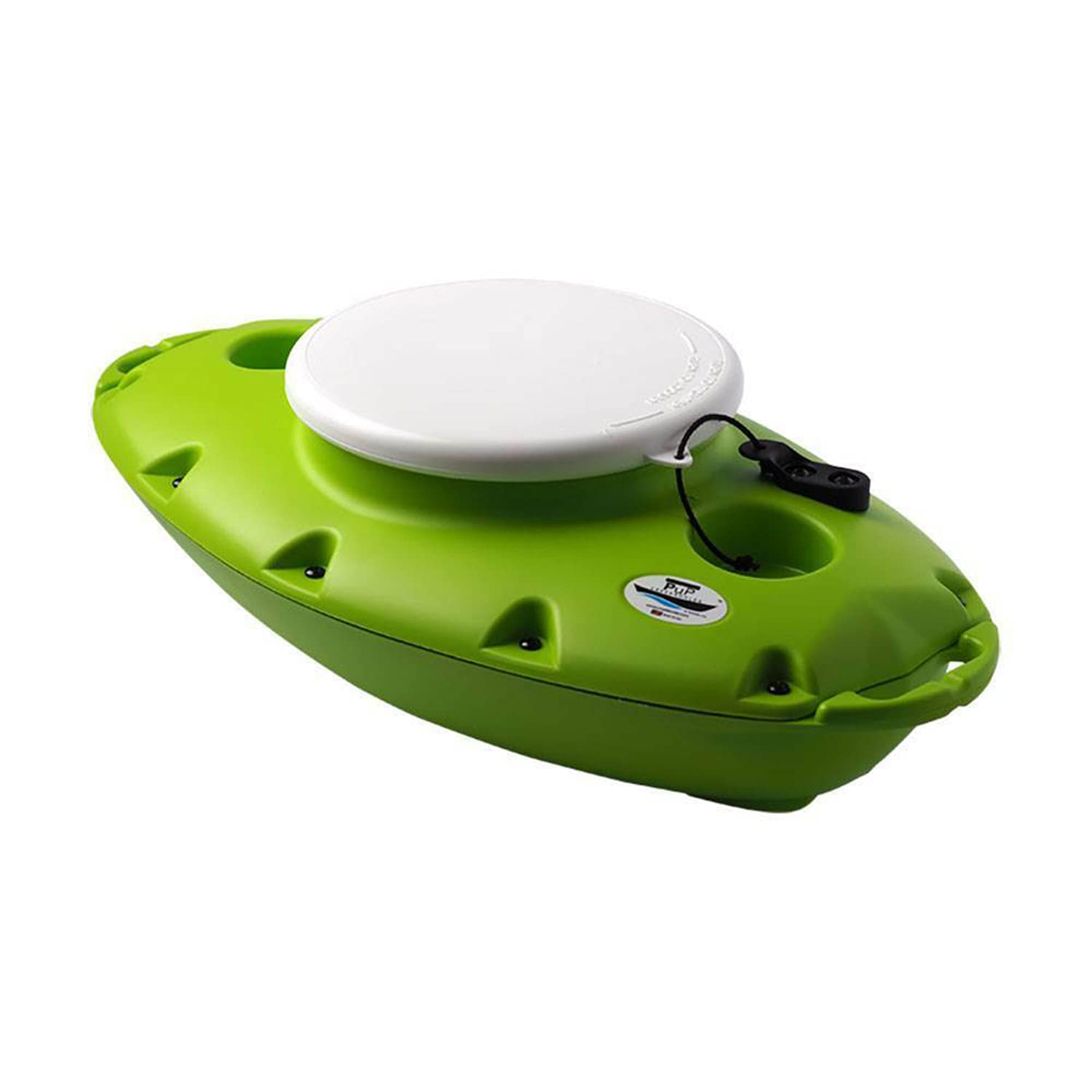 CreekKoolerPuP Floating Cooler, 15 Quart, Tow Behind, Green, 15 QT