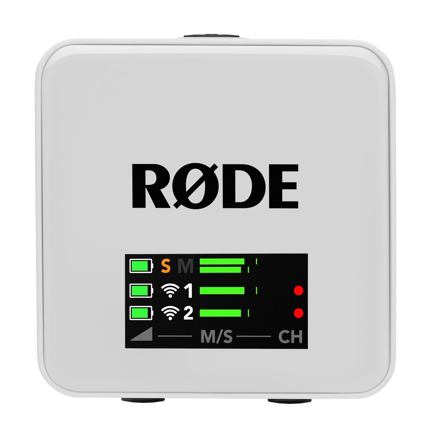 RØDE Wireless GO Gen 3 Bezzawodowy system mikrofonowy 2-kanałowy biały z adapterem ręcznym Interview GO biały i osłoną przeciwwietrzną keepdrum z futra