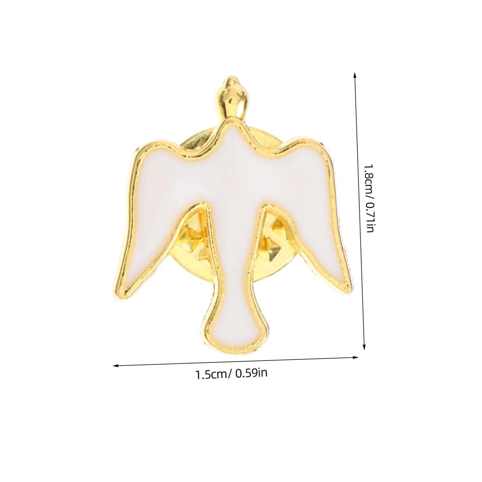 Women's Jewelry Angel Peace Brosche Anhänger Emaille Pin Memorial Religiös Flower Brooch