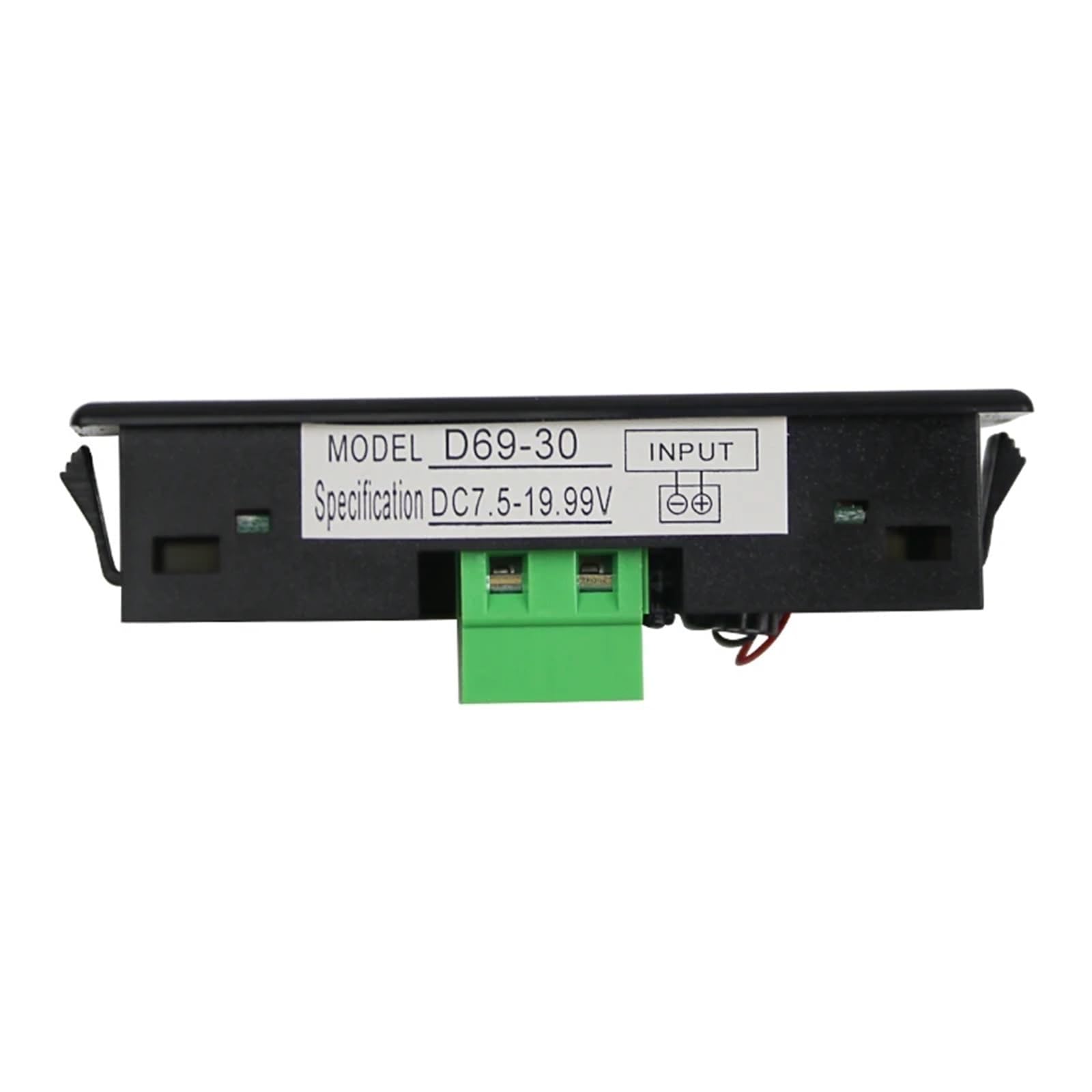 voltmetro, D69-30 Display digitale DC 12V24V48V72V Misuratore LCD 1 pz(DC20 80V,Without back cover)