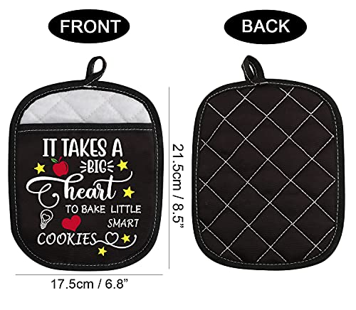 Oven Pads Pot Holder With Pocket For Teacher It Takes A Big Heart To Bake Little Smart Cookies (Bake Little Smart Cookies) #TOP1