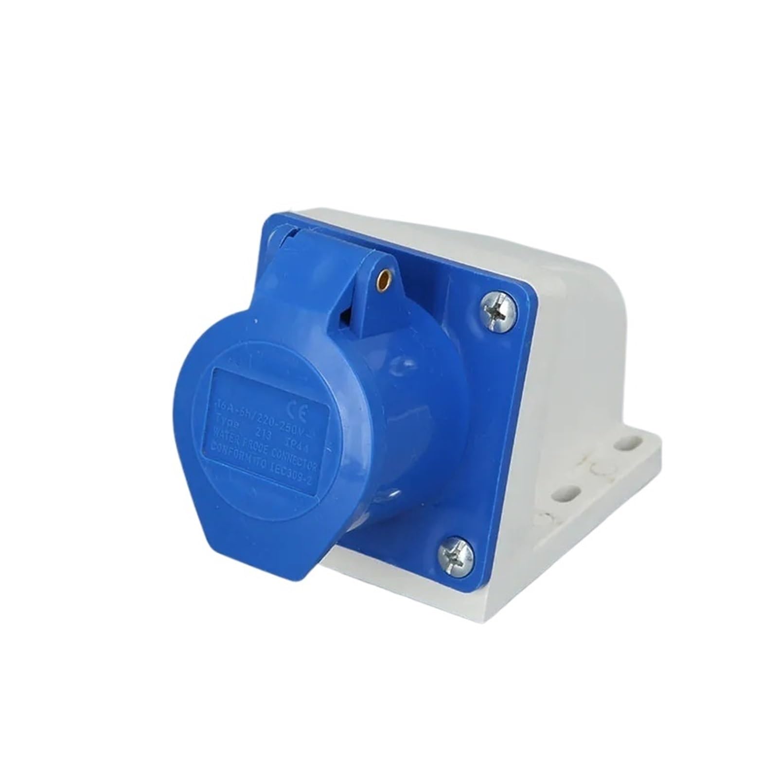 MUYTQAERG 16A 3 Pin IP44 2P+E Industrial Socket/Plug 220-240V Waterproof Male and Female Connector Power Plug and Socket(113 16a 3pin)