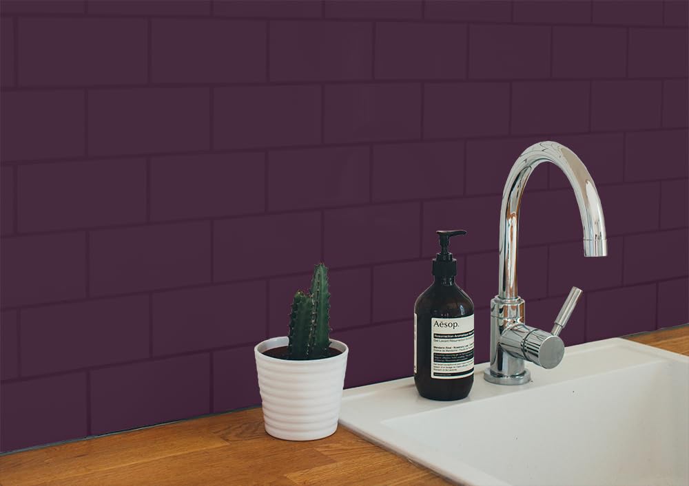 Pintura de poliuretano con aspecto de terciopelo Aqua para azulejos de pared y loza, 34 colores, 750 ml, 7,5 m2