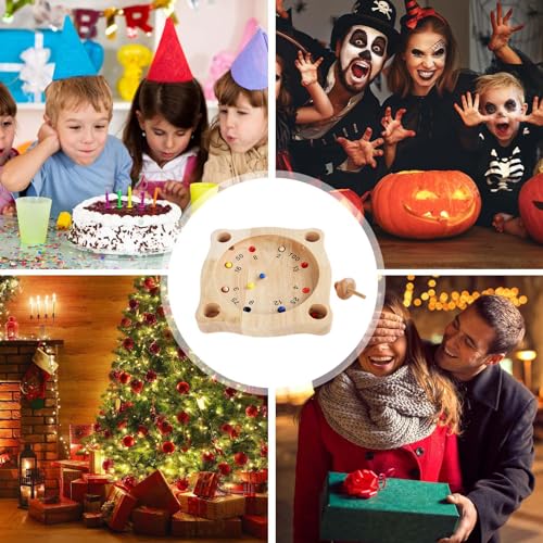 itrimaka Juego de Mesa Chino, Juegos de Madera para la Familia - Brújula de Juguetes de ajedrez de Madera,Juegos educativos Inteligentes, Juguete de interacción Entre Padres e Hijos, diversión