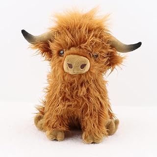 LUWREVC Highland Cow Stuffed Animal, Highland Cow, 11" Highland Cow Plush Toys, Realistic Soft Stuffed Animal Plush Toys