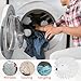 CAIRIAC Hedgehog Dryer Balls Reusable Washing Balls for Laundry Gift, Fabric Softener Ball Laundry Balls for Dryer, Washer, Reduces Clothing Wrinkles, Saves Drying Time (White, 3pcs)