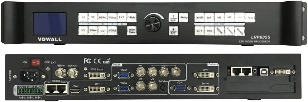 HD Screen LVP605S LED Video Processor/HDMI Converter LED Display Video Processor/SDI / HD-SDI / 3G-SDI for HD led Display Send by DHL from China