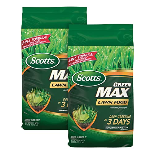 Image of Scotts Green Max Lawn Food, 33.33 lbs.(2-Pack) | Lawn Food Plus Iron Supplement for Deep Greening