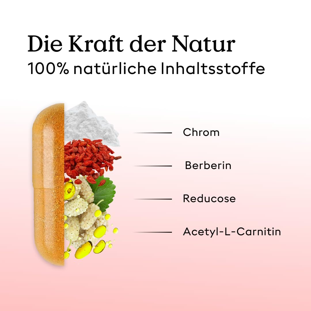 Health Routine Blutzucker Complete mit Berberin & Chrom – Blutzucker Komplex, Natürliche Blutzuckerregulierung mit Reducose, 60 Kapseln Berberine 500mg und Chrom Tabletten zur Unterstützung - 3er Pack