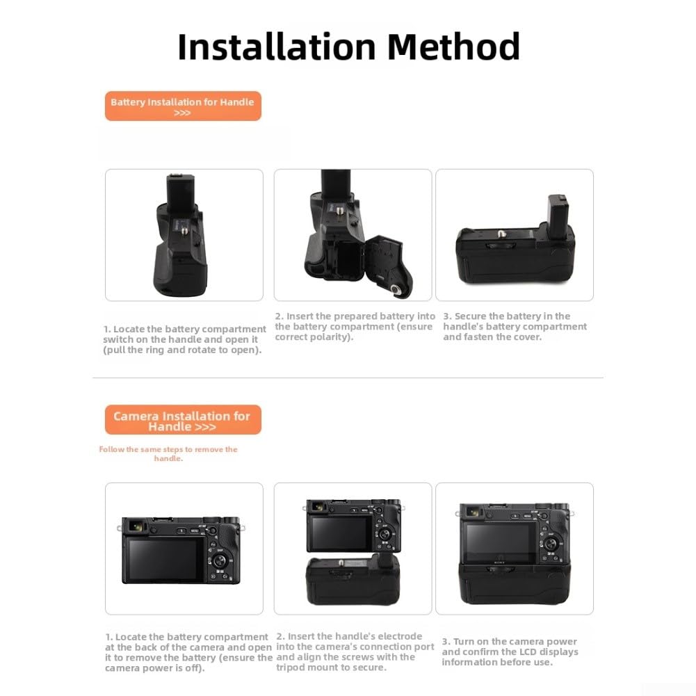 Poignée ergonomique en ABS pour Nikon D850 Finition noire