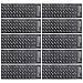 SOLUSTRE 10Pcs Autocollants Universels de Clavier Japonais Autocollants de Clavier de Remplacement Couvrent Fond Noir avec Lettrage Blanc pour Ordinateur Portable Ordinateur de Bureau