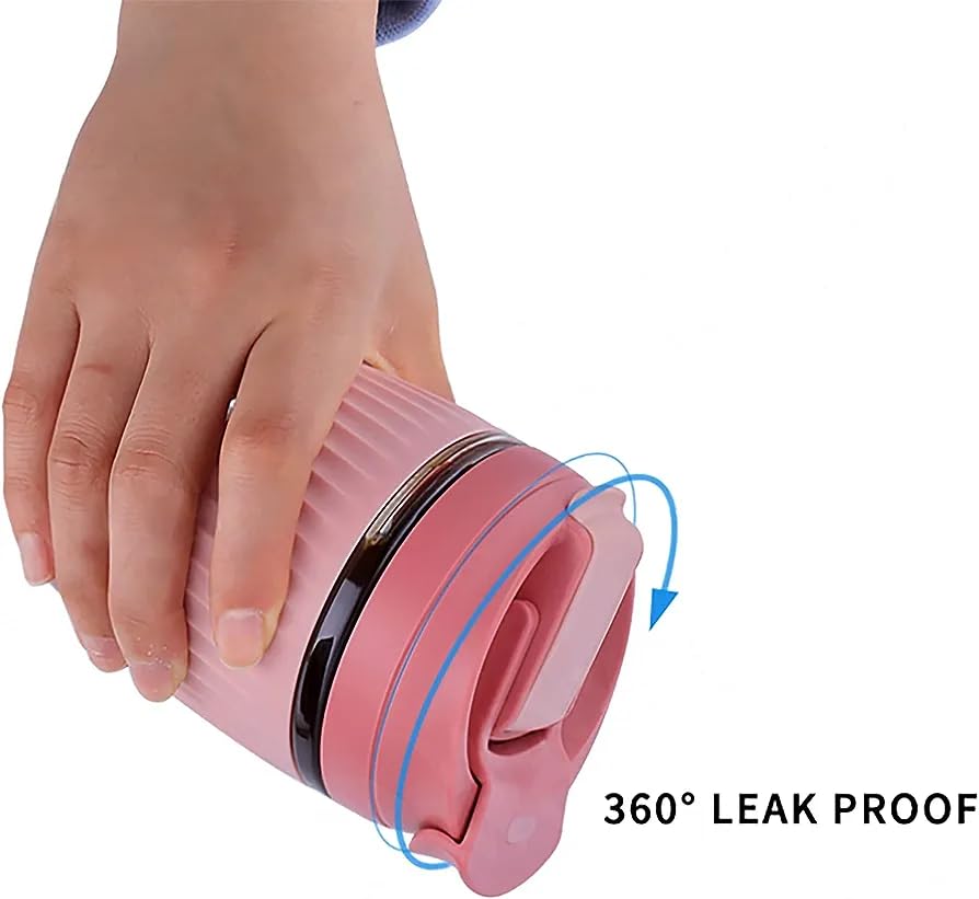 Image of KHOLAD Reusable Glass Coffee & Juice Mug Shaker with Lid & Straw Pack of 1, Thick Glass Tumbler 350ml, Anti-Slip Silicone Band, Leak-Proof Travel Cup Sipper Bottle for Hot & Cold Drinks (Small Shake)