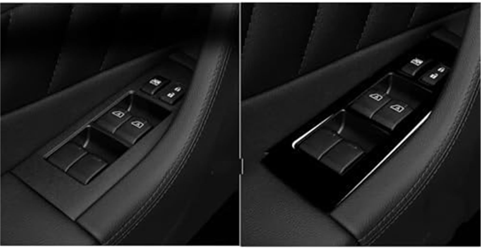 Wivplex Naklejka na panel zmiany biegów, dla Infiniti Fx 2009-2013 Qx70 14 Piano Black Pokrywa sterowania podnośnikiem szyby Akcesoria do dekoracji listwa ozdobna deski rozdzielczej samochodu